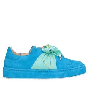 Brand new in the box Cesare Paciotti shoes in blue suede size 38